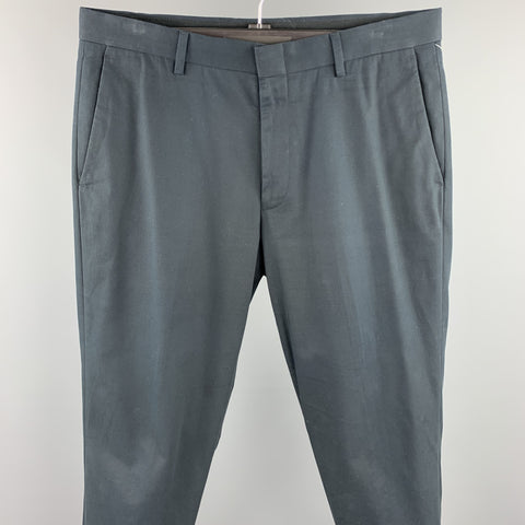 J CREW Size 32 Black Cotton Dress Zip Fly Pants