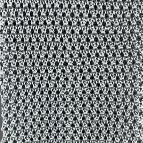 LOCK & CO LONDON Taupe Gray Silk Textured Knit Tie