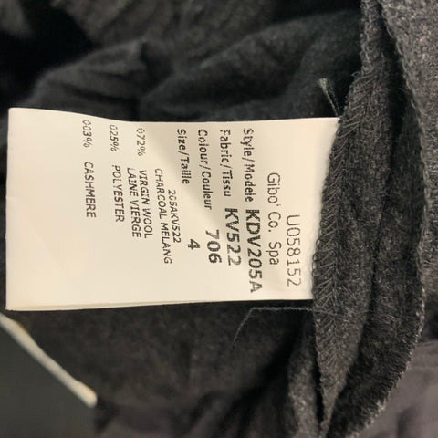 MICHAEL KORS Size 4 Grey Virgin Wool Blend Wrinkled Elastic Cuffs Casual Pants