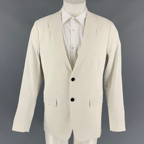 THEORY Clinton Size 40 Regular Off White Linen / Viscose  Eco Crunch Sport Coat