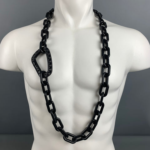 Black Chain Link Acetate Punk Necklace
