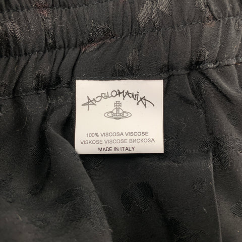VIVIENNE WESTWOOD Anglomania Size XS Black Viscose Elastic Waistband Shorts