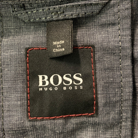HUGO BOSS Chest Size 40 Regular Grey Polyester Sport Coat