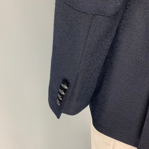 JOHN VARVATOS * U.S.A. Size 42 Navy Wool Blend Sport Coat
