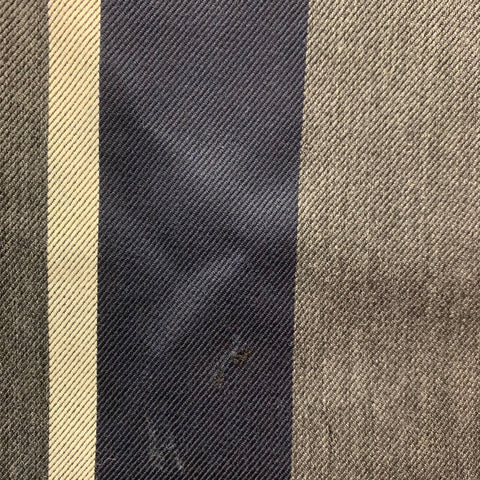 THOM BROWNE Size 38 Grey & Navy Stripe Wool Nautical Notch Lapel Anchor Buttons Sport Coat