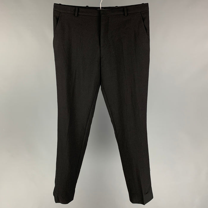 MARNI Size 36 Black Lana Wool Dress Pants