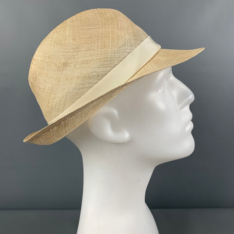 Vintage MAKINS Natural Woven Straw Hat