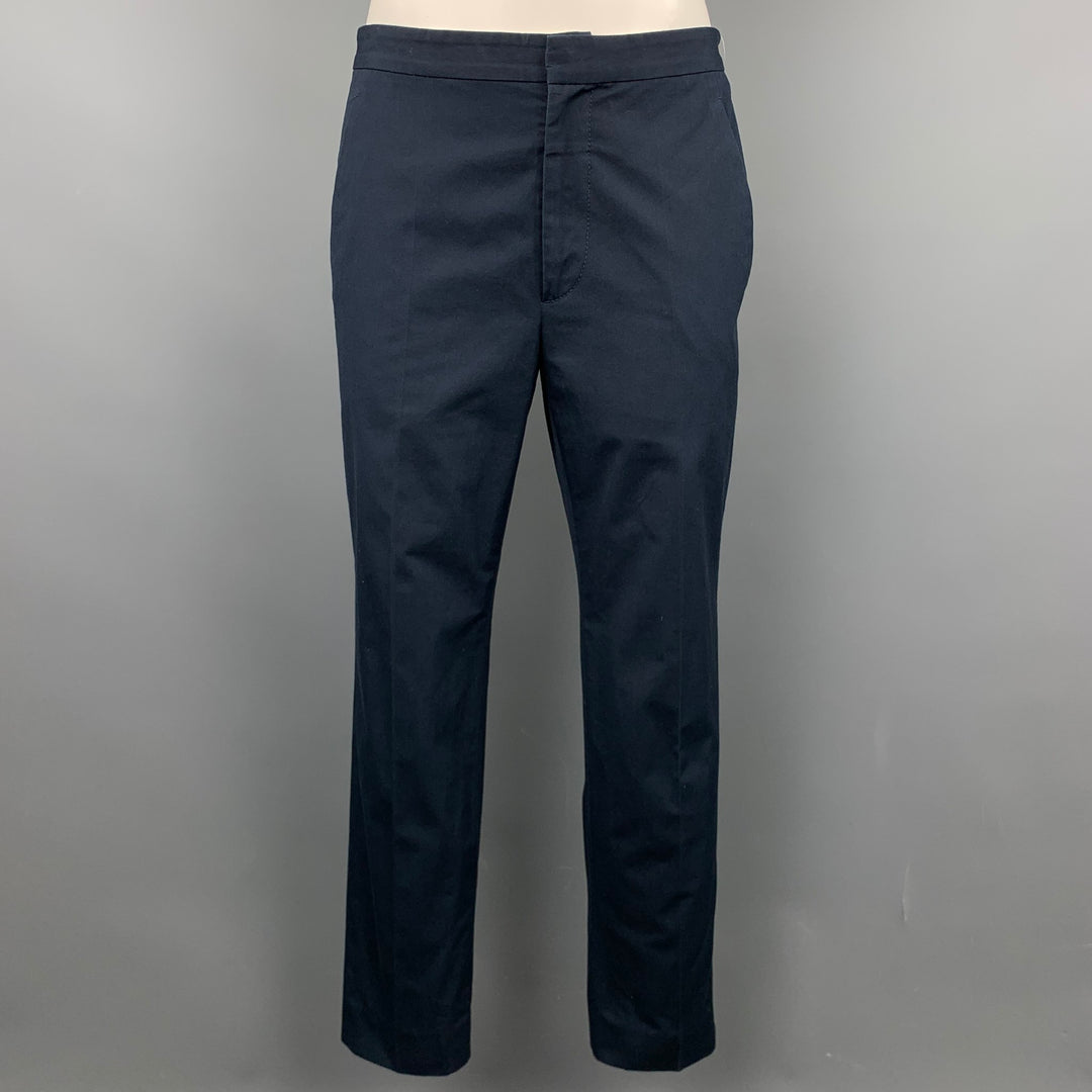 MARC JACOBS Size 0 Navy Cotton Chino Casual Pants