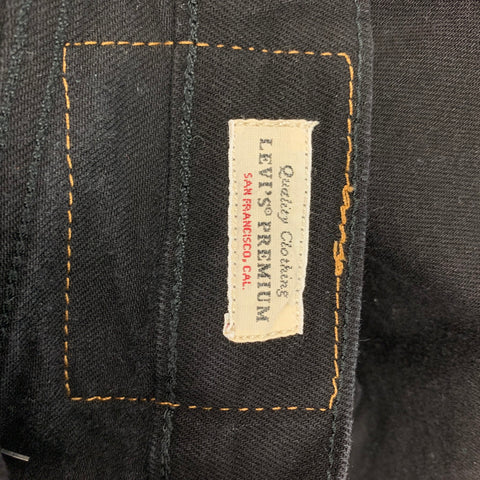 LEVI'S Size 31 Black Cotton Slim Jeans