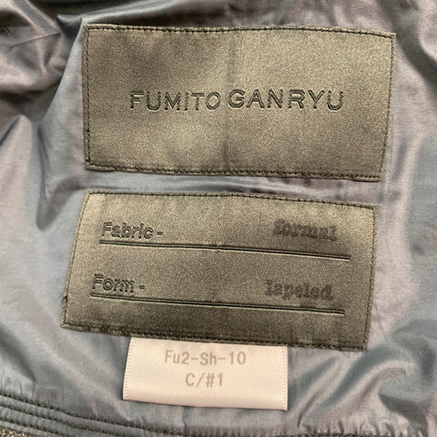 FUMITO GANRYU Size M Grey Charcoal Mixed Fabrics Sport Coat