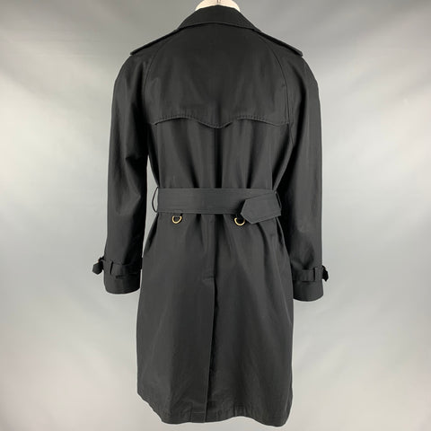 PAUL SMITH Chest Size S Size S Black Cotton Double Breasted Trenchcoat