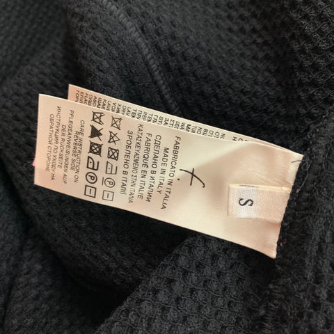 FALCONERI Taille S Veste à simple boutonnage en laine noire