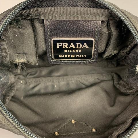 PRADA Size S Black Nylon Belt Handbag