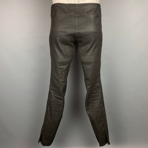 M.A+ Taille 36 Pantalon décontracté à jambe étroite et braguette boutonnée ardoise