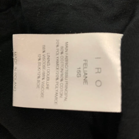 IRO Size M Black Cotton Blend Lace Shift Dress