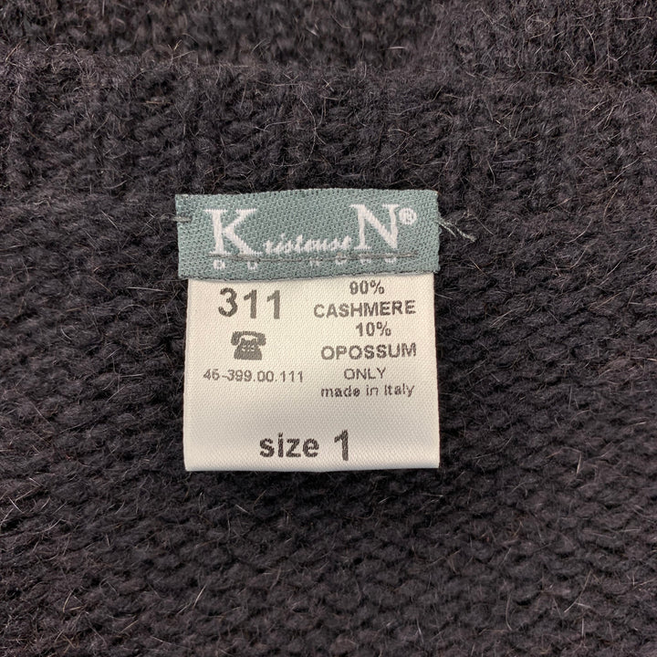 KRISTENSEN DU NORD Size S Black Knitted Cashmere Blend Cardigan