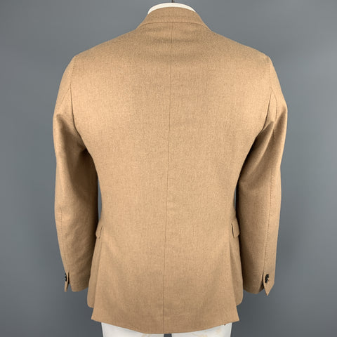 PAUL SMITH Size 40 Regular Tan Camel Hair Peacoat Sport Coat