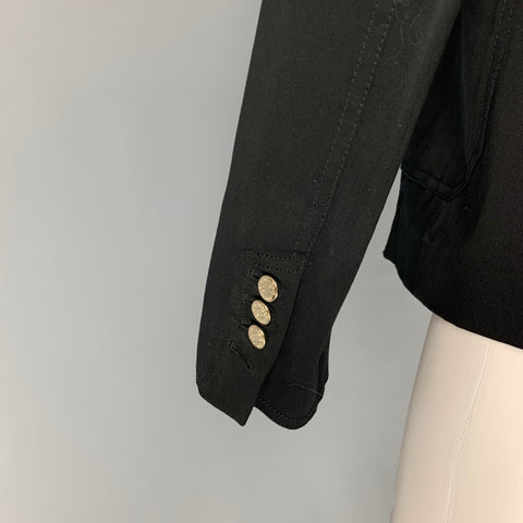 DSQUARED2 Talla 8 Chaqueta de algodón negra Blazer