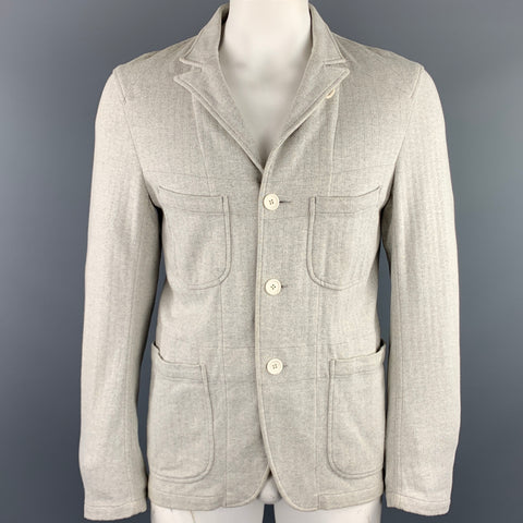 ENGINEERED GARMENTS 40 Cotton Light Gray Patch Pocket Jacket