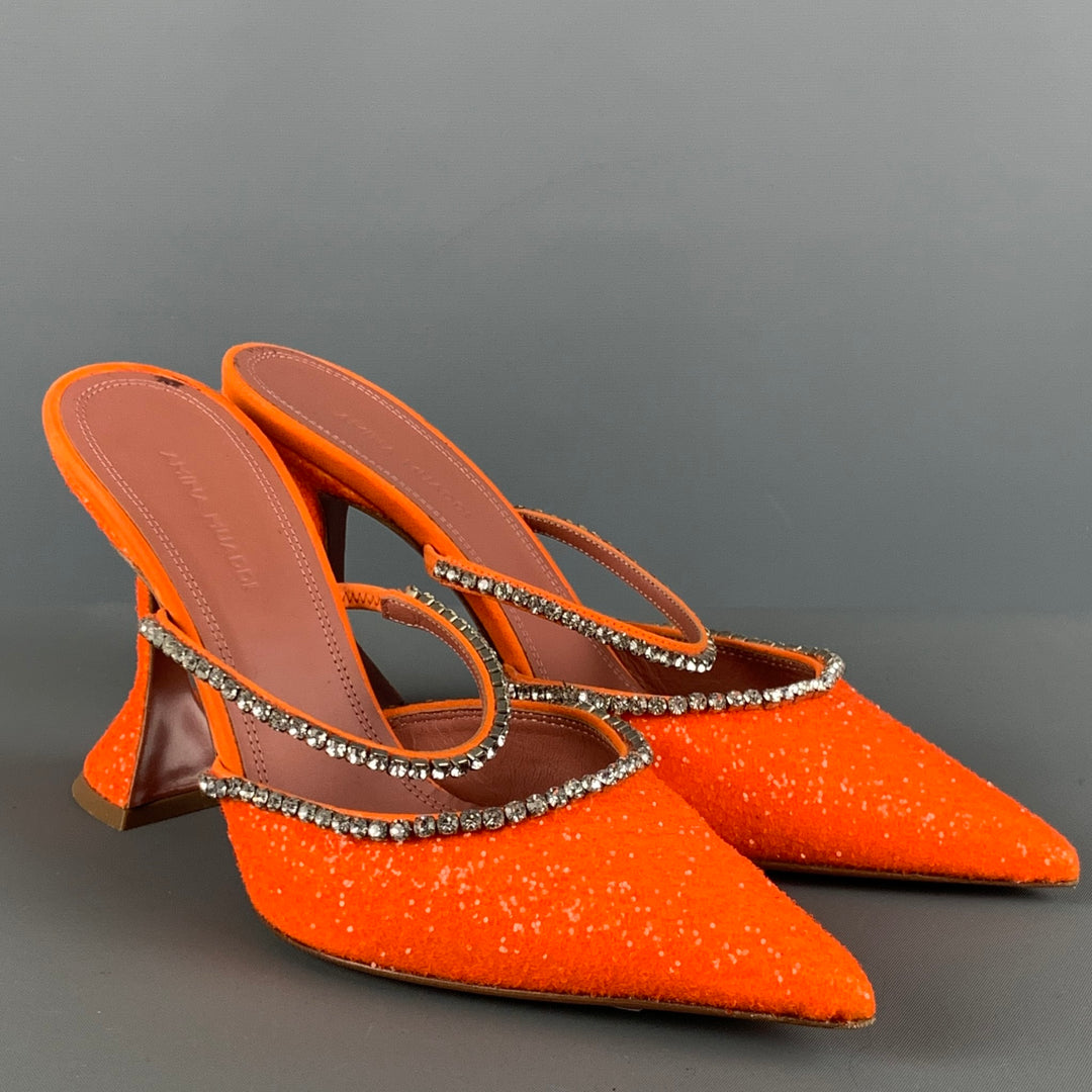 Orange High Heels Orange Glitter Heels Glitter Orange Heels Shoes