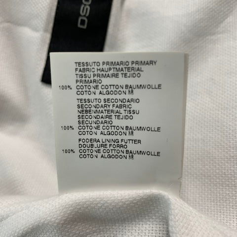 DSQUARED2 Pecho 40 Abrigo deportivo caqui de algodón liso con solapa de muesca