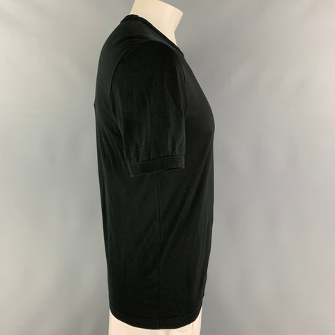 DOLCE & GABBANA Size M Black Cotton Crew-Neck T-shirt