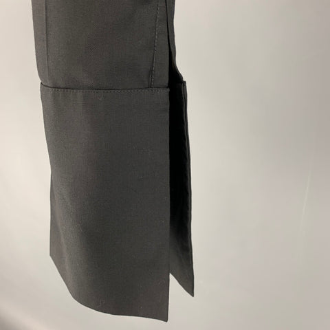 J.W.ANDERSON Size 30 Black Flat Front Dress Pants