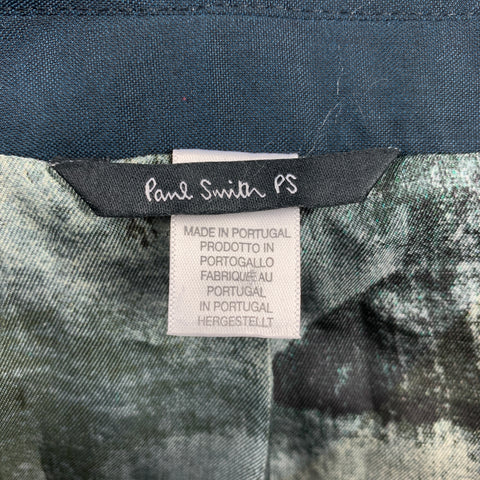 PS by PAUL SMITH Size 42 Blue Wool / Mohair Peak Lapel Suit
