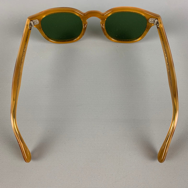 MOSCOT Beige Tortoise Shell Acetate Lemtosh Sunglasses