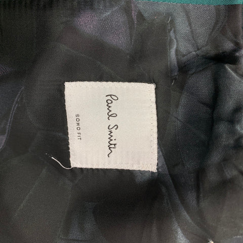 PAUL SMITH Soho Fit Size 46 Regular Green Wool / Mohair Sport Coat