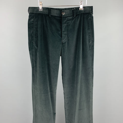 ARMANI COLLEZIONI Size 32 Black Cotton Zip Fly Dress Pants