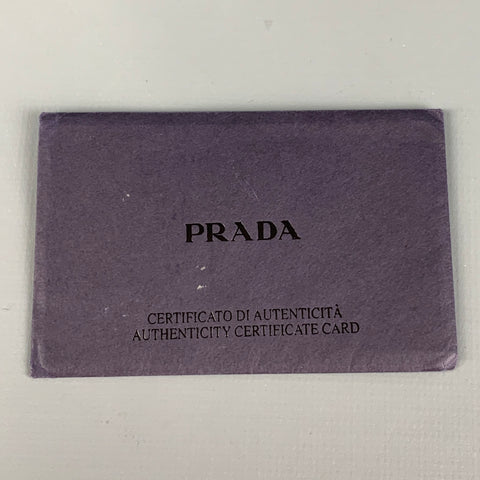 Vintage PRADA Black Pleated Leather Clutch Handbag