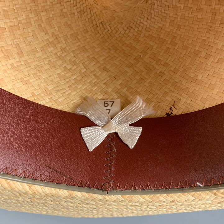 Vintage LOCK & CO HATTERS Size M Beige Straw Hats