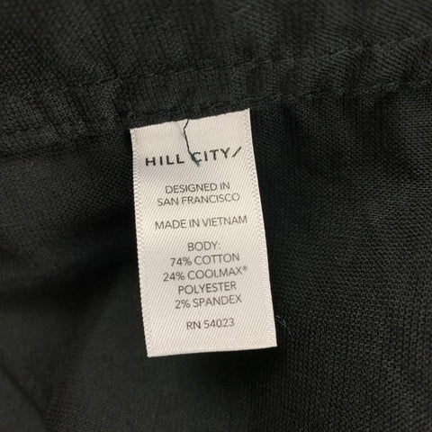 HILL CITY Size S Black Cotton Blend Long Sleeve Shirt