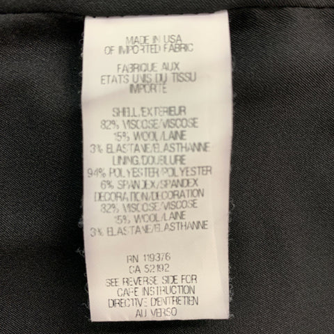 HELMUT LANG Size L Black Viscose Blend Solid Jacket (Indoor) / Blazer