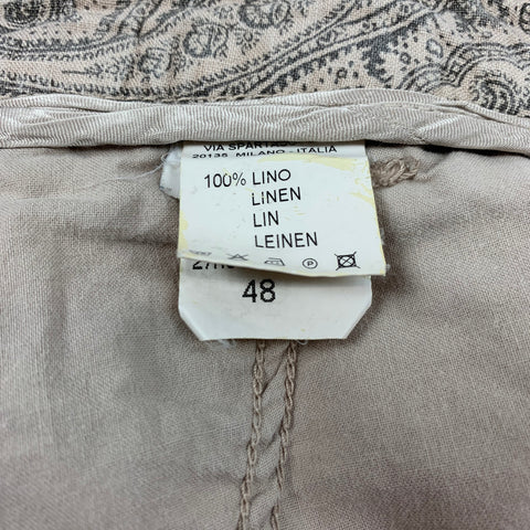 ETRO Taille 32 Short en lin froissé beige