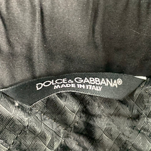 DOLCE & GABBANA Fall 2014 Norman Kings Size 38 Black Wool Silk Catheral Print Parka Heavy Coat