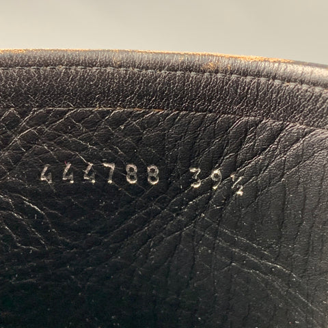 BALENCIAGA Size 9.5 Black Leather Distressed Western Boots