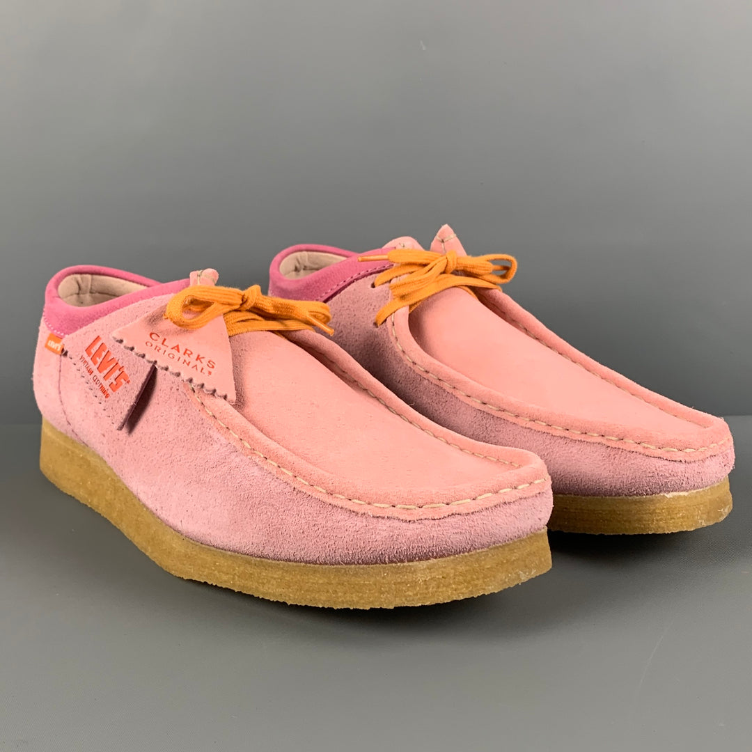 CLARKS x LEVI'S VINTAGE Size 11 Pink Suede Desert Lace Up Shoes