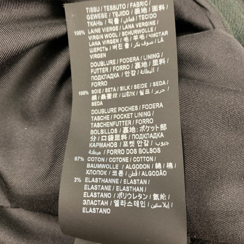 SAINT LAURENT Size 2 Dark Green Virgin Wool Culotte Dress Pants
