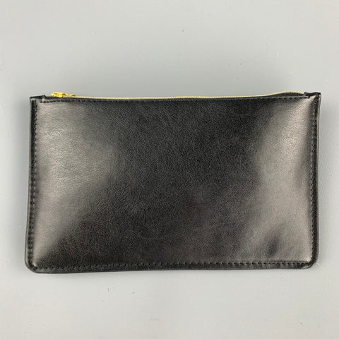 STELLA McCARTNEY Pochette zippée en simili cuir noir