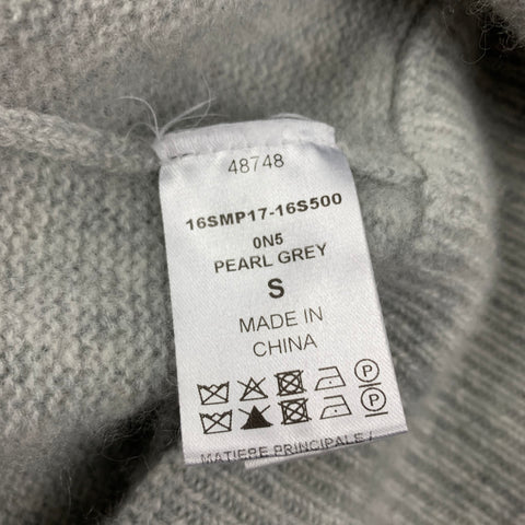 CHLOE Size S Grey Cashmere Crew-Neck Sweater