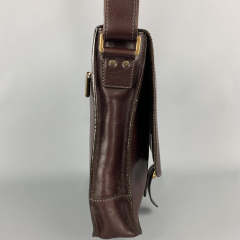 SAGEBROWN Burgundy Leather Shoulder Bag