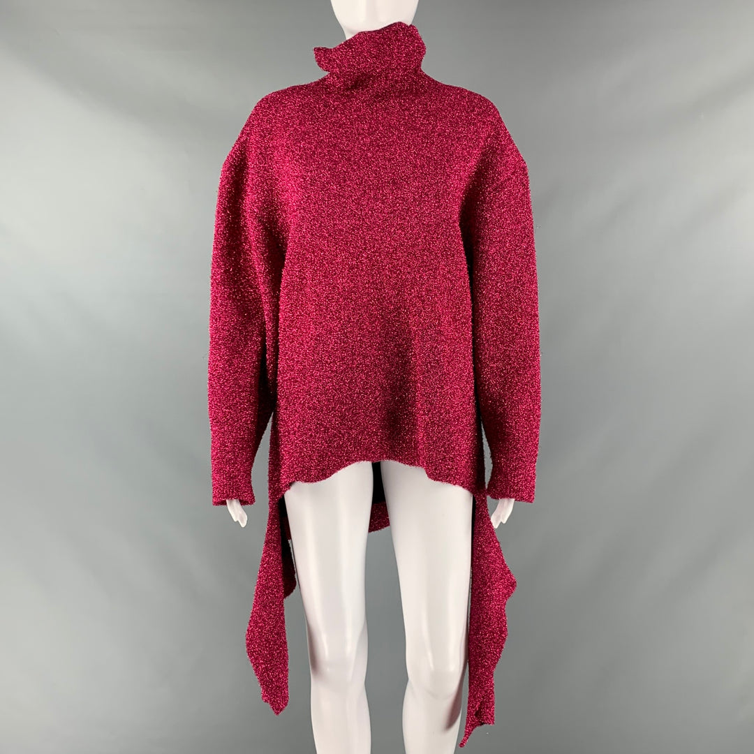 balenciaga pink turtleneck dress Wool Turtleneck Dress LS