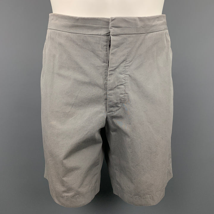 CLUB MONACO Size 36 Grey Cotton Zip Fly Shorts