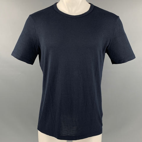 THEORY Size M Navy Modal Blend Jersey T-shirt