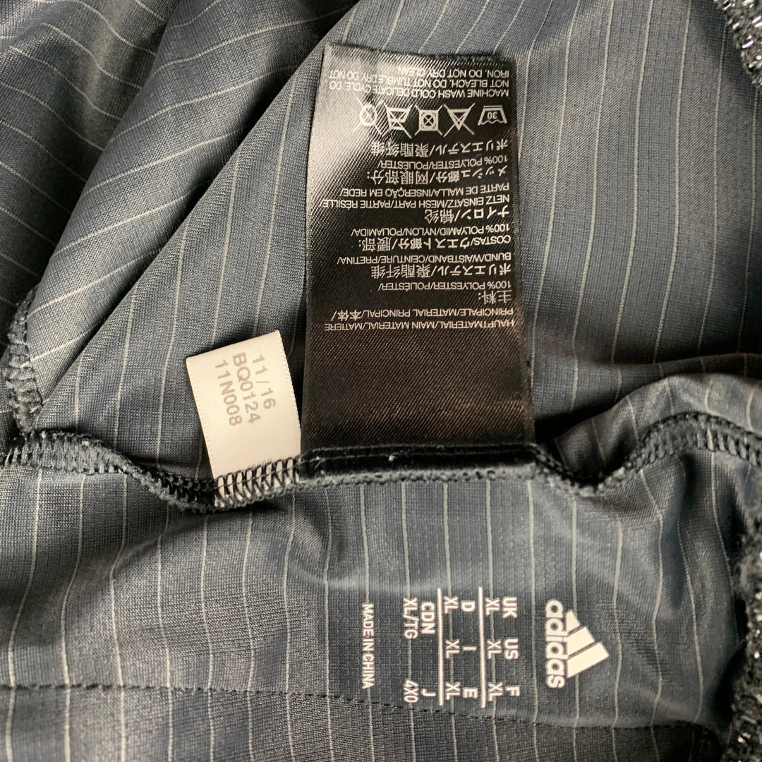 ADIDAS by KOLOR Black & Silver Mesh Polyester Elastic Waistband Shorts