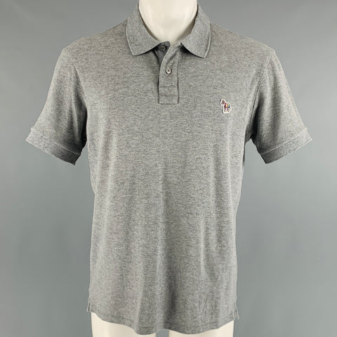 PAUL SMITH Taille M Polo à manches courtes en coton gris