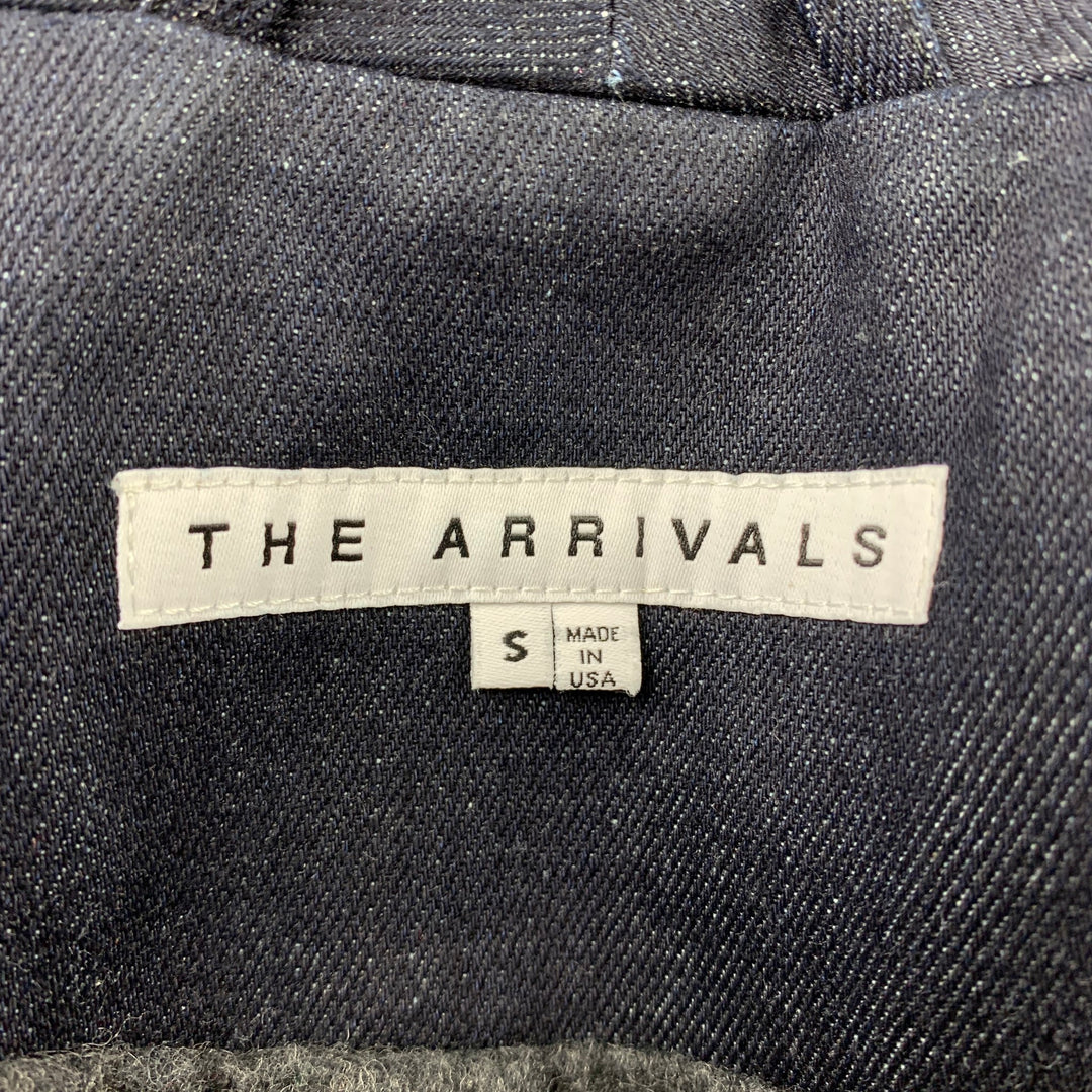 THE ARRIVALS Lykke Size S Indigo Denim Shawl Collar Jacket