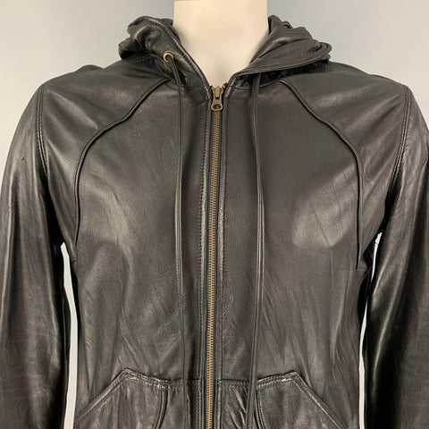 MIKE & CHRIS Size XL Black Zip Up Hoodie Jacket